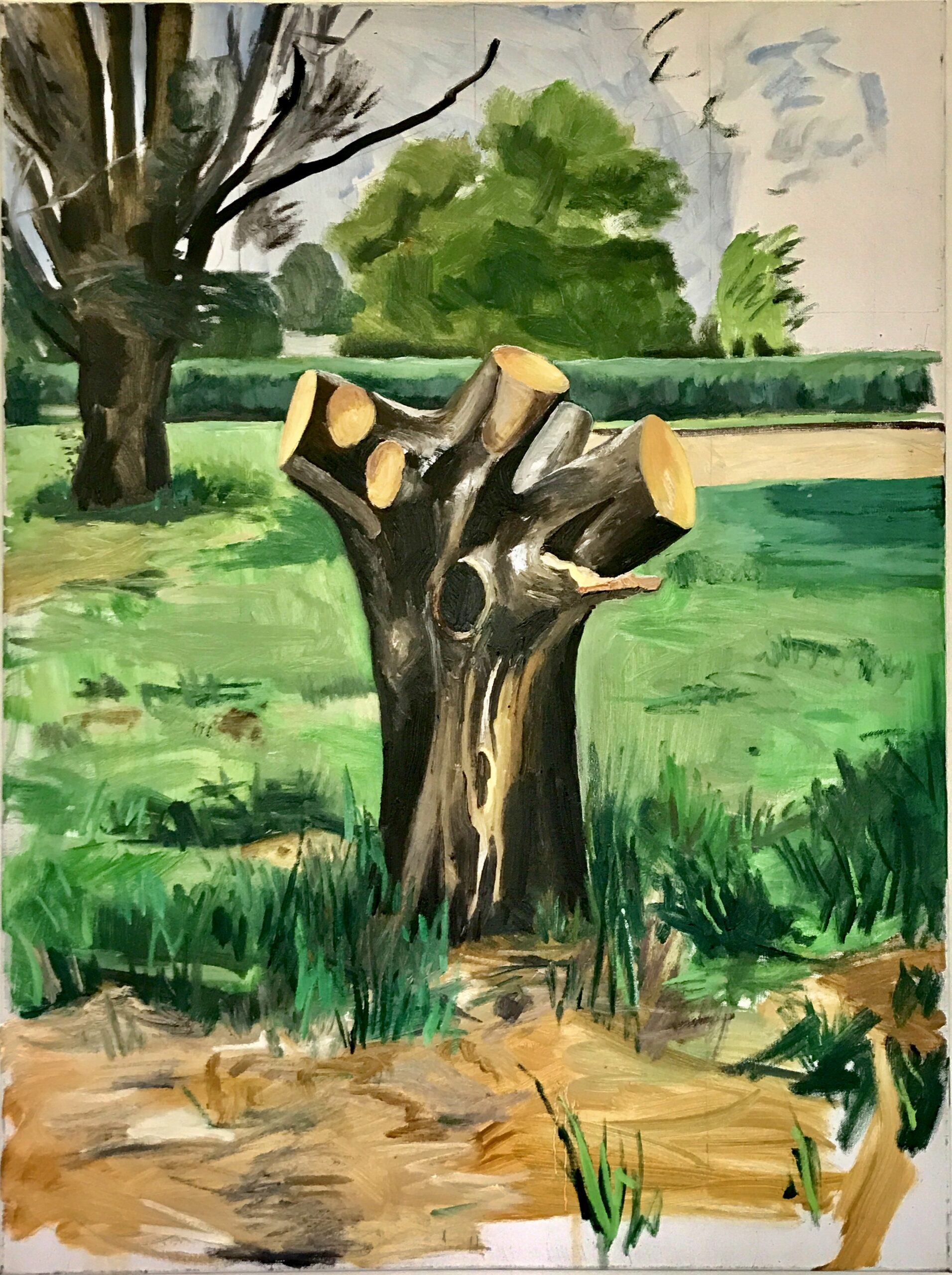 Chopped Down Tree | oil on canvas | 90 x 70 thumbnail