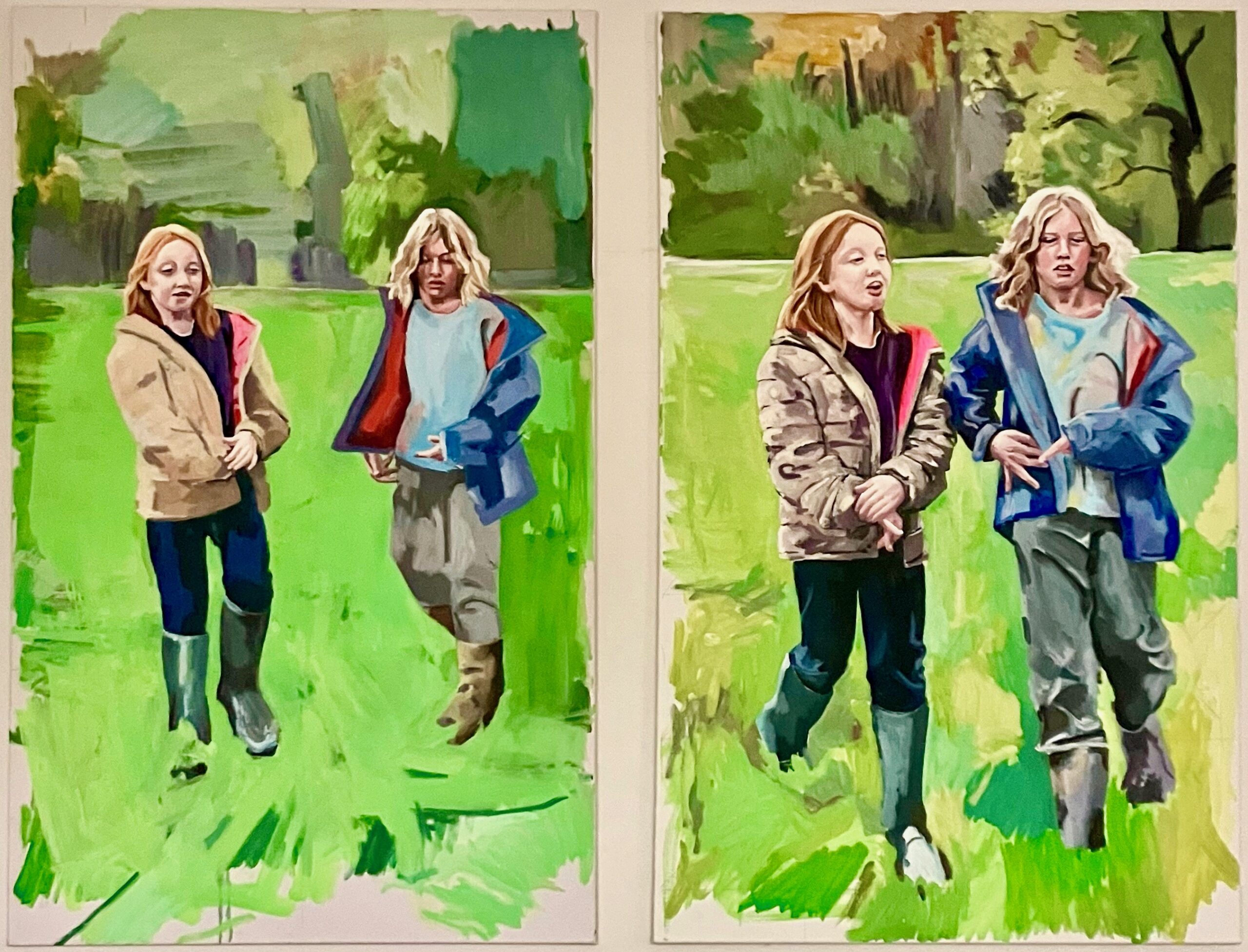 Two Girls, Diptych | 120 x 90 x 2 thumbnail