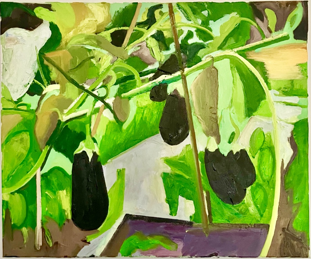 Aubergine Plants 2 | 80 x 60 | private collection thumbnail
